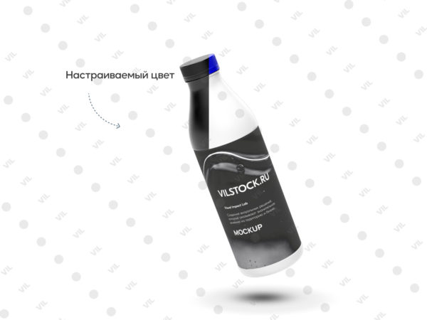 Frame 1061 PSD мокап бутылки молока (fly)