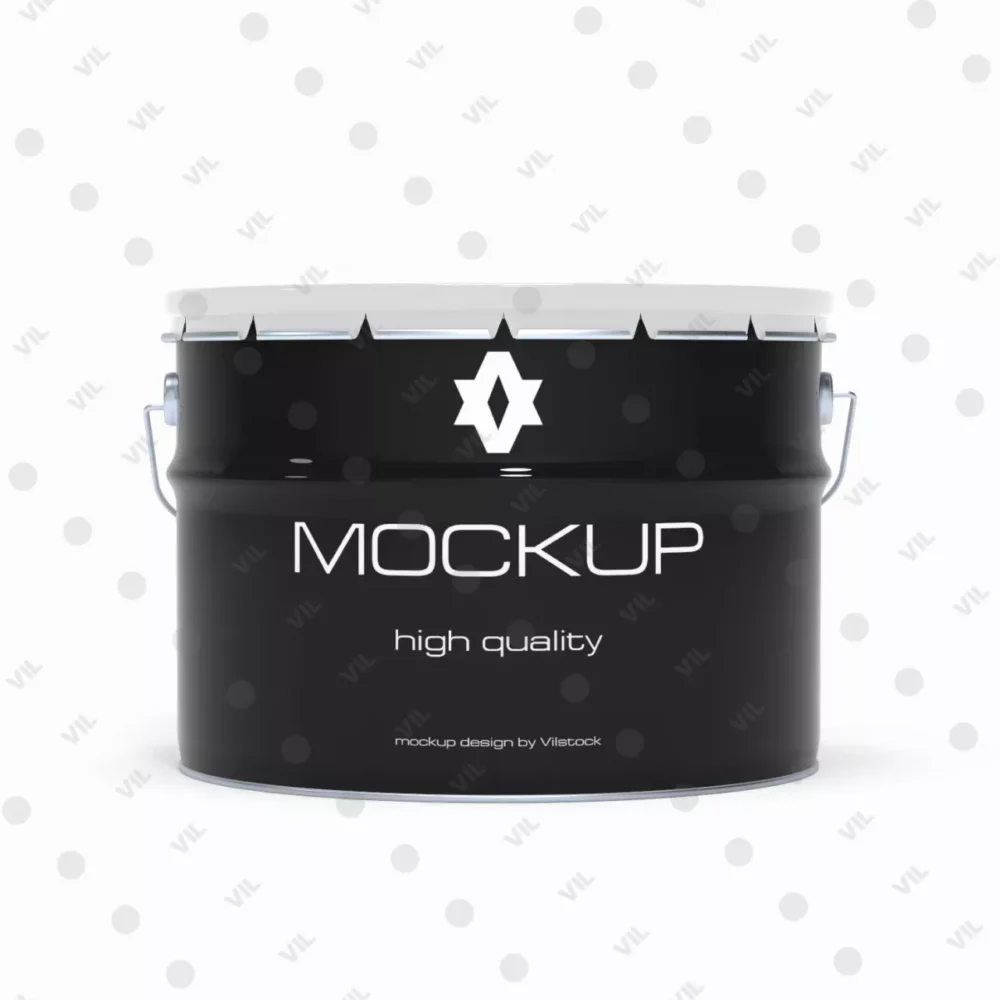 10 л V2_mockup_front итог 1-1 Мокап ведра 10 л «Корона» — металл, PSD 4K