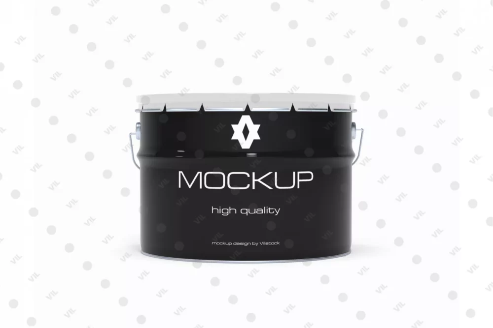 10 л V2_mockup_front итог 1-1 Мокап ведра 10 л «Корона» — металл, PSD 4K