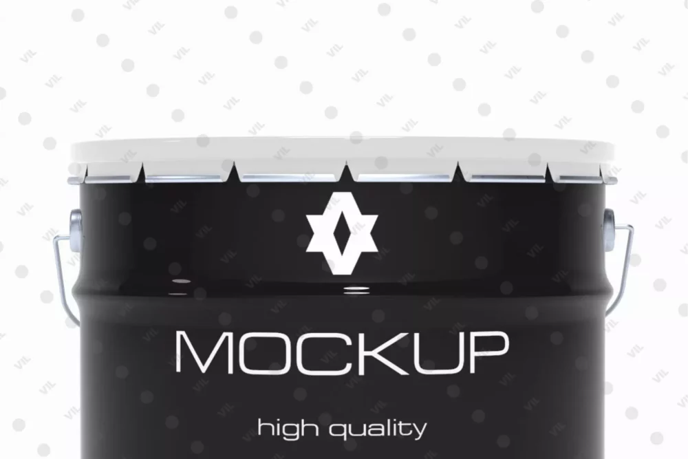 10 л V2_mockup_front итог 1-2 Мокап ведра 10 л «Корона» — металл, PSD 4K